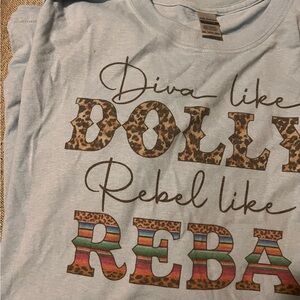 Plus Size Women’s 4X-Large Gildan Tshirt. Diva Like Dolly Rebel Like Reba